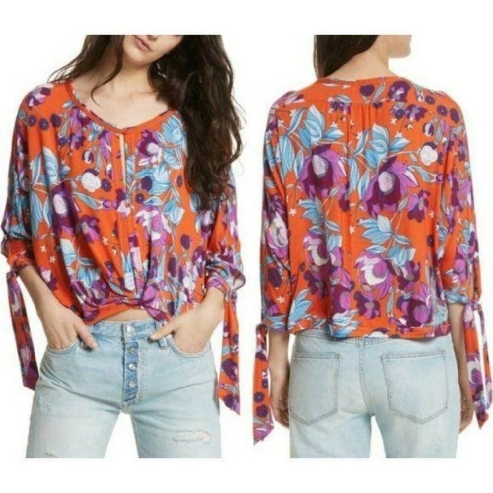 Free People‎ Womens Keepin' On Tee Size M
